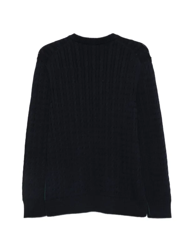 Lacoste ケーブルニット セーター | ブルー | FARFETCH JP