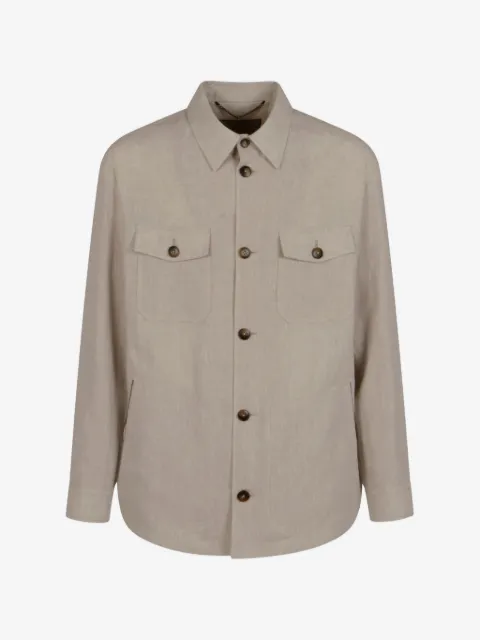 Canali chaqueta con bolsillos con solapa