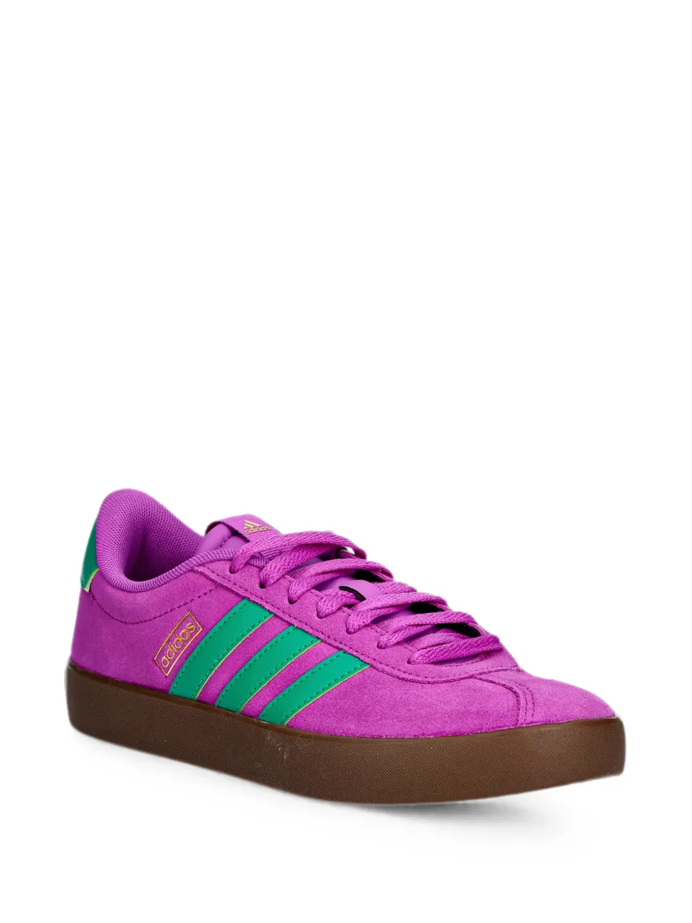 adidas VL Court 3.0 suede logo-patch sneakers Paars
