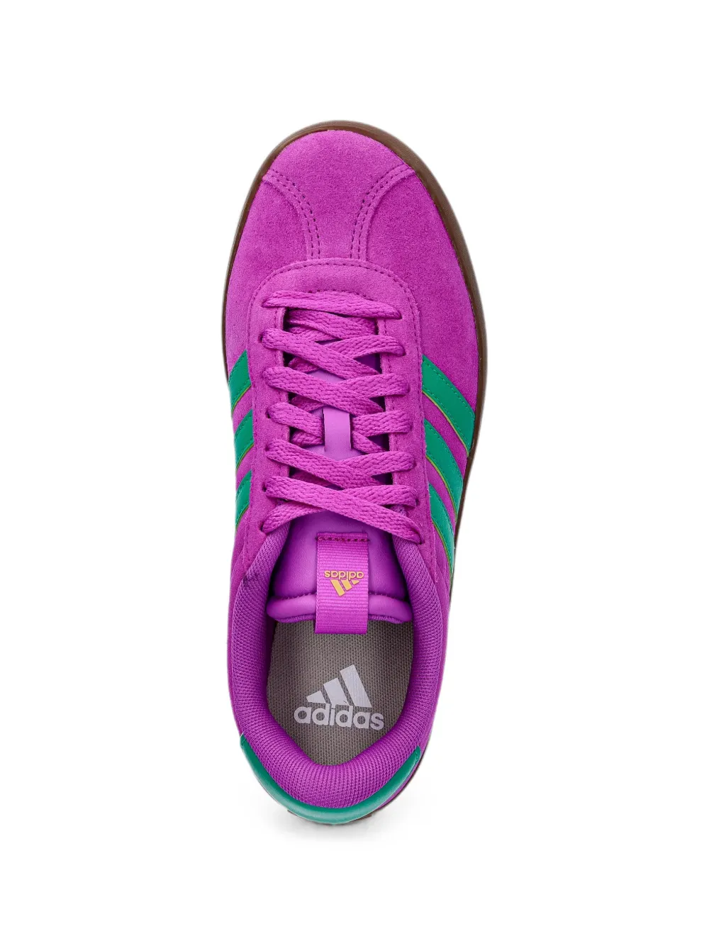 adidas VL Court 3.0 suede logo-patch sneakers Paars