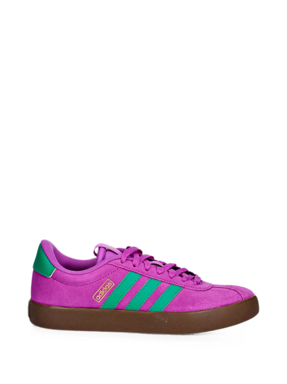 adidas VL Court 3.0 suede logo-patch sneakers - Violett