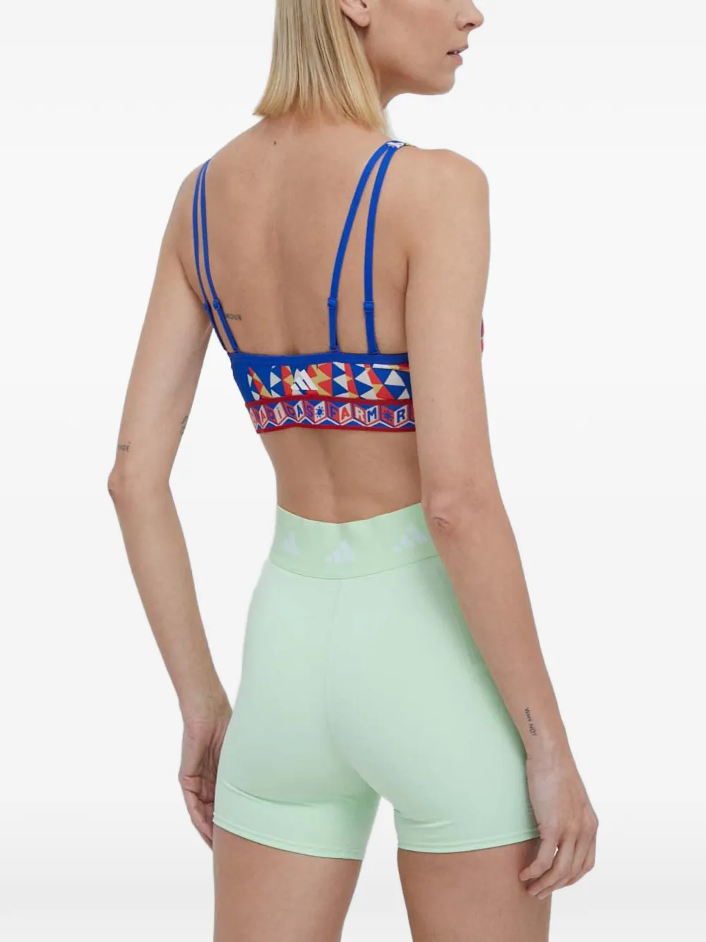 adidas x Farm Rio bh met grafische print Blauw