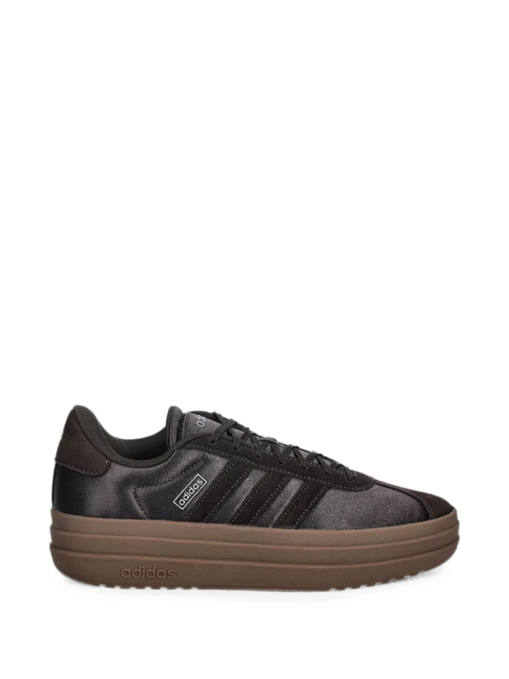 adidas satin-finish platform sneakers - Braun