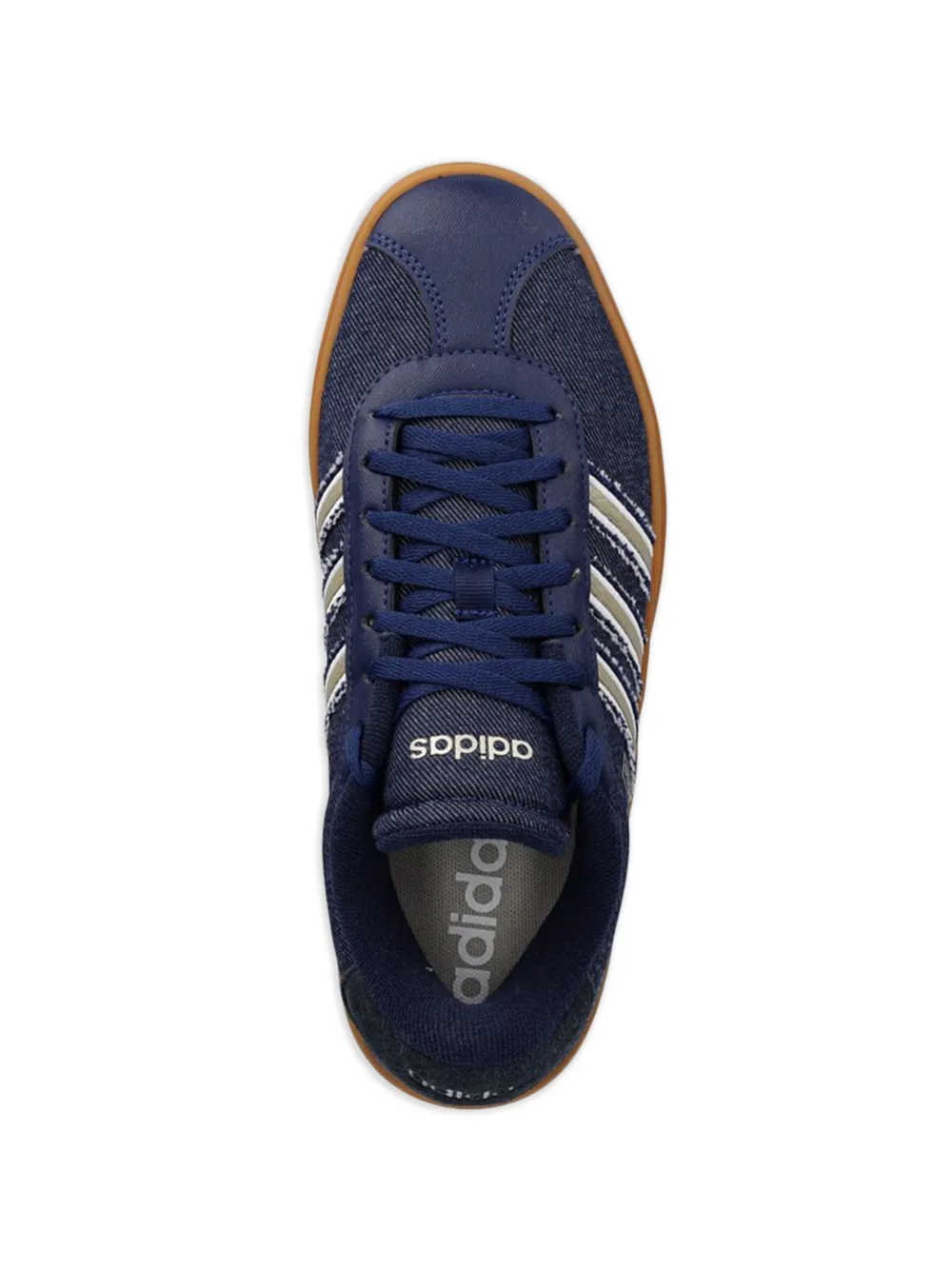 adidas stripes platform sneakers Blauw