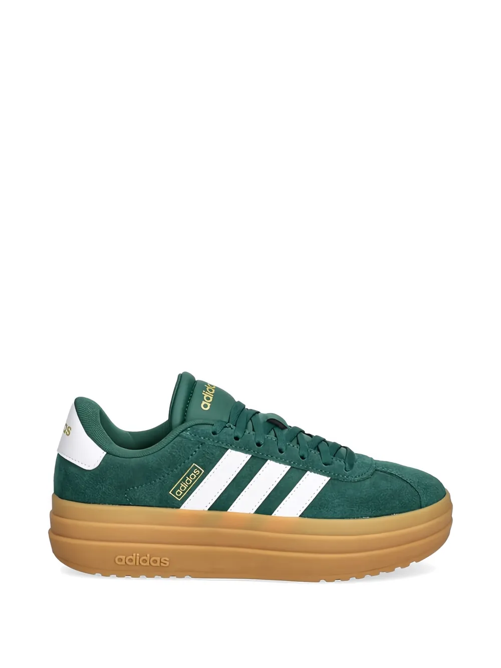 adidas three-stripes platform-heel sneakers Groen