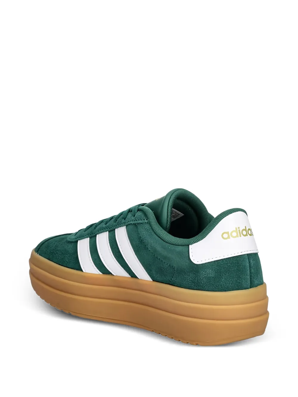 adidas three-stripes platform-heel sneakers Groen