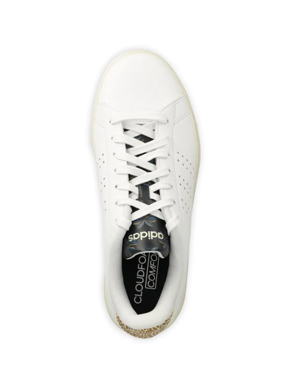 adidas Advantage 2.0 perforated patterned sneakers Wit