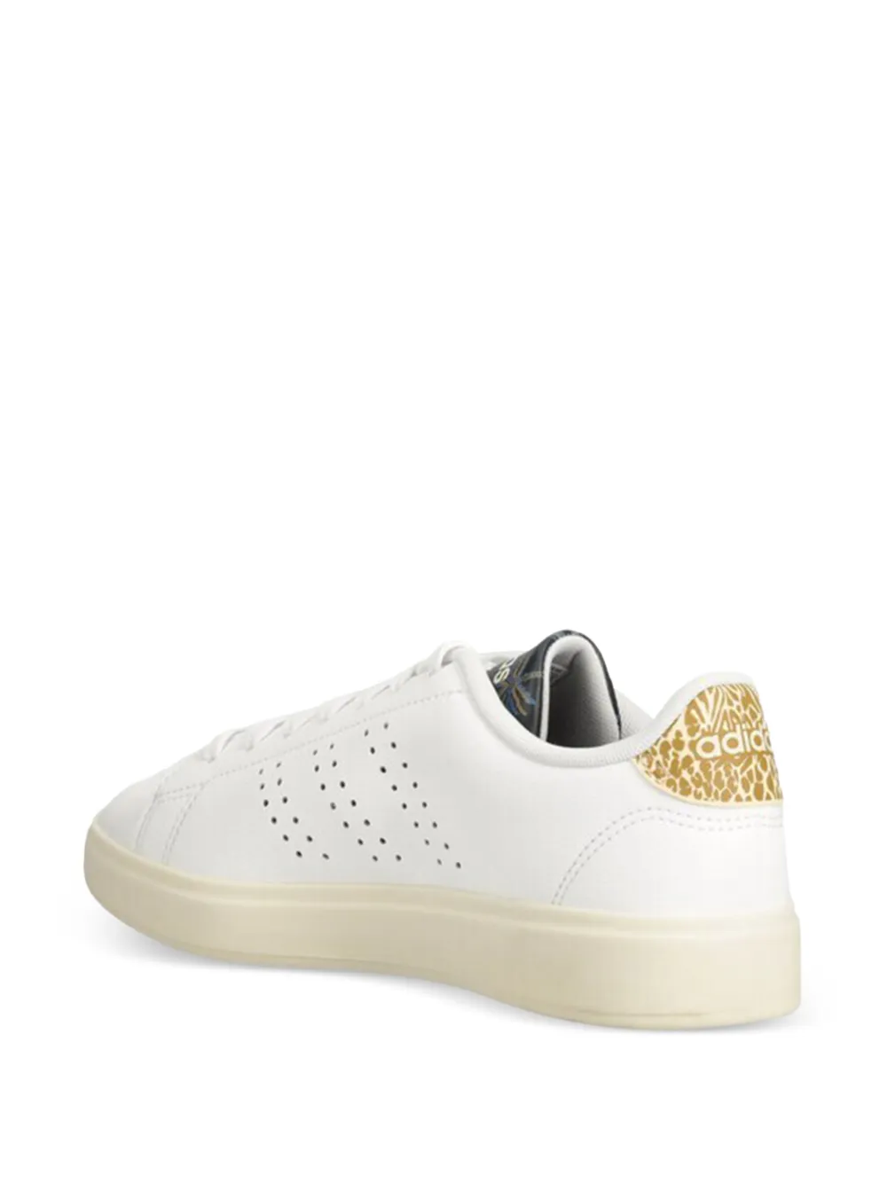 adidas Advantage 2.0 perforated patterned sneakers Wit