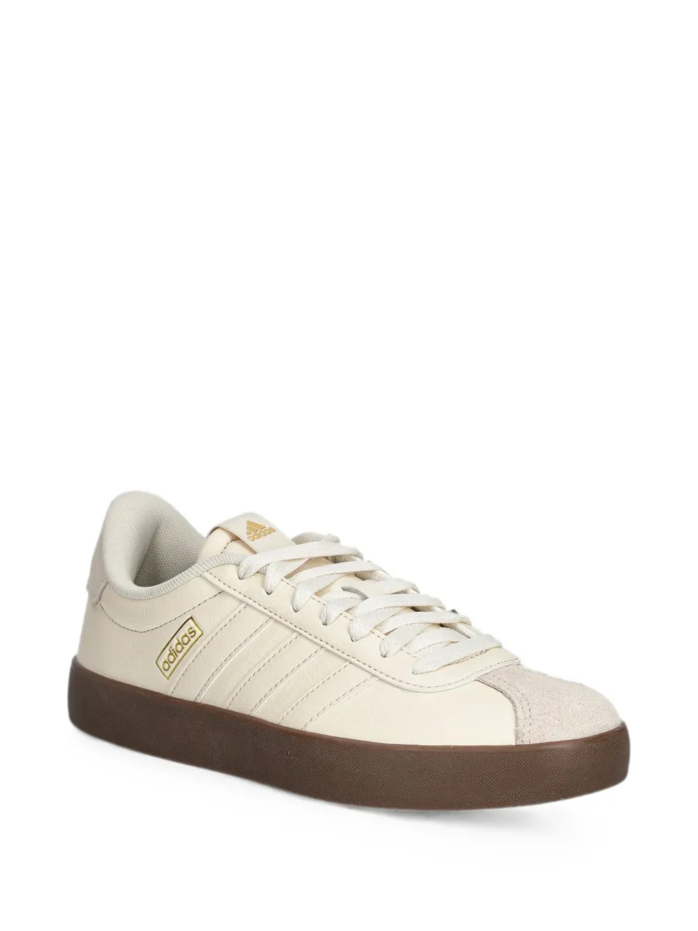 adidas logo-plaque low-top sneakers Beige