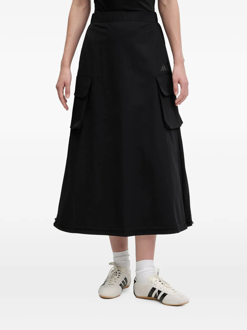 adidas City Tech logo-print cargo skirt - Schwarz