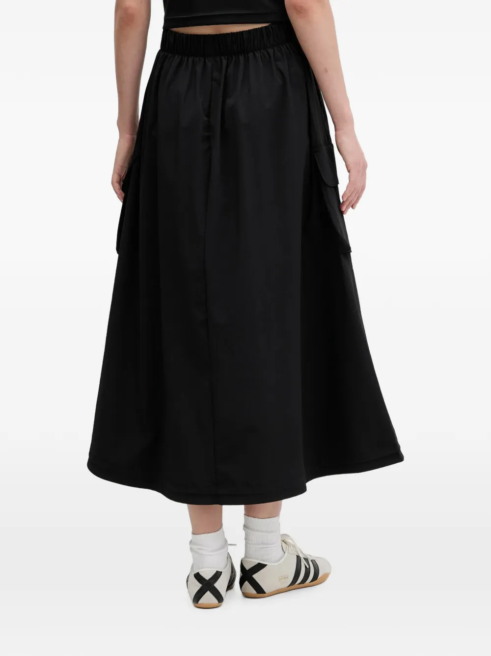 adidas City Tech logo-print cargo skirt Zwart