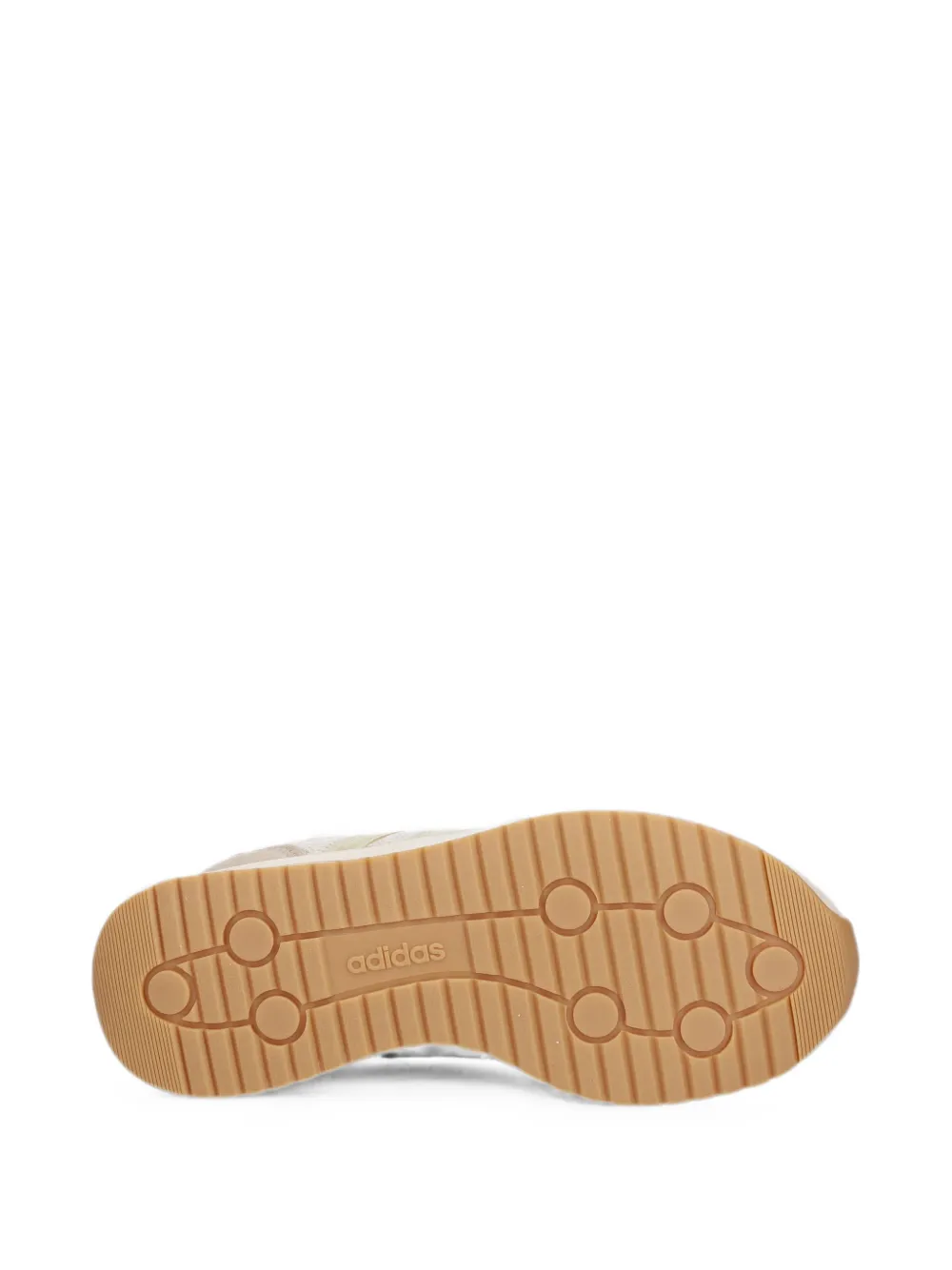 adidas suede-panelled knit sneakers Beige