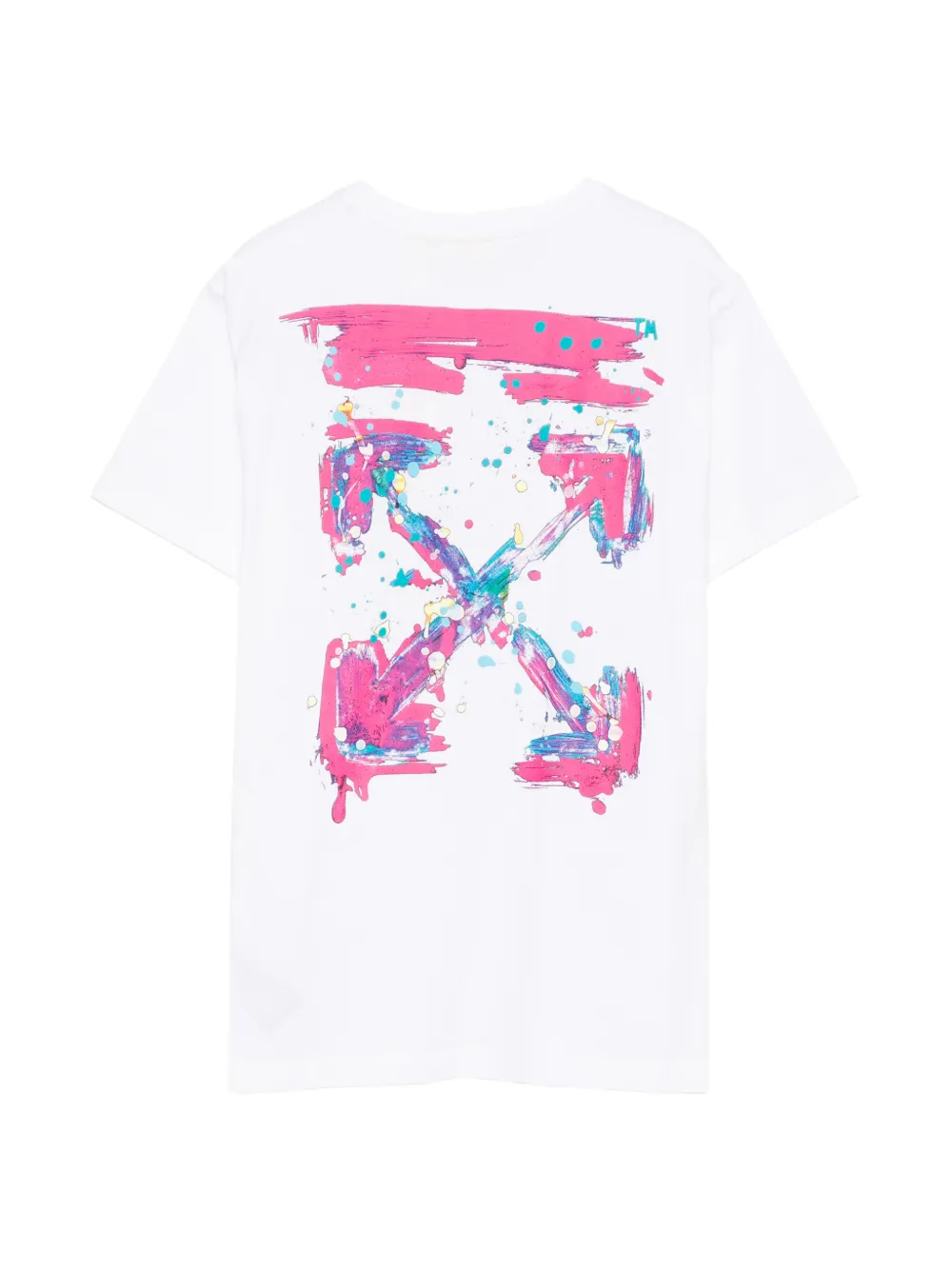 Off-White Kids T-shirt met grafische print Wit
