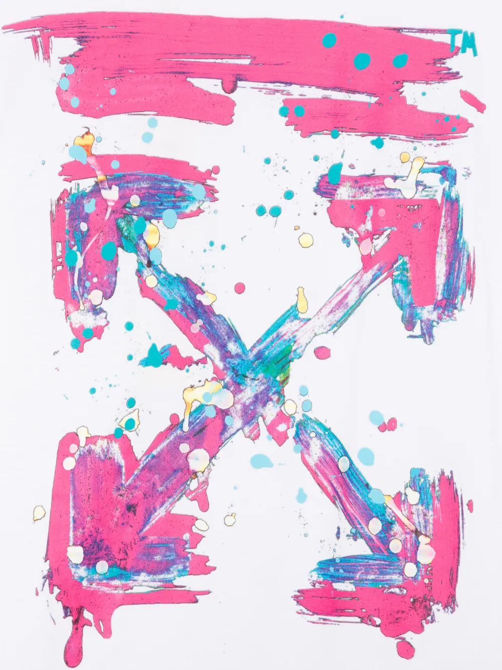 Off-White Kids T-shirt met grafische print Wit