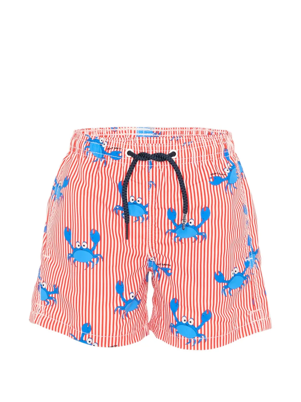 MC2 Saint Barth Kids crab striped boxer shorts - Rosso