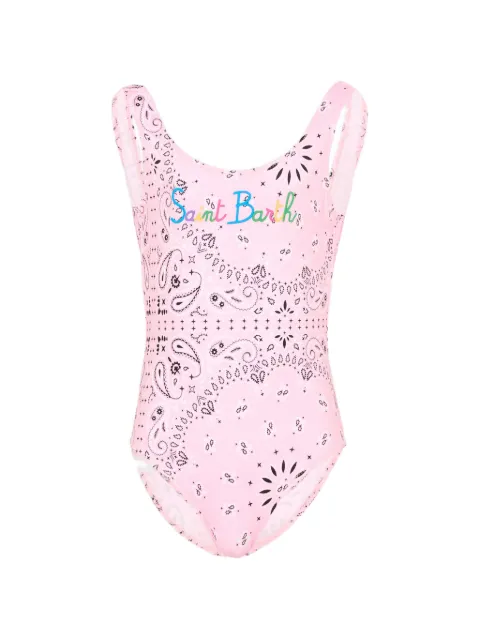 MC2 Saint Barth Kids Badeanzug mit Paisleymuster