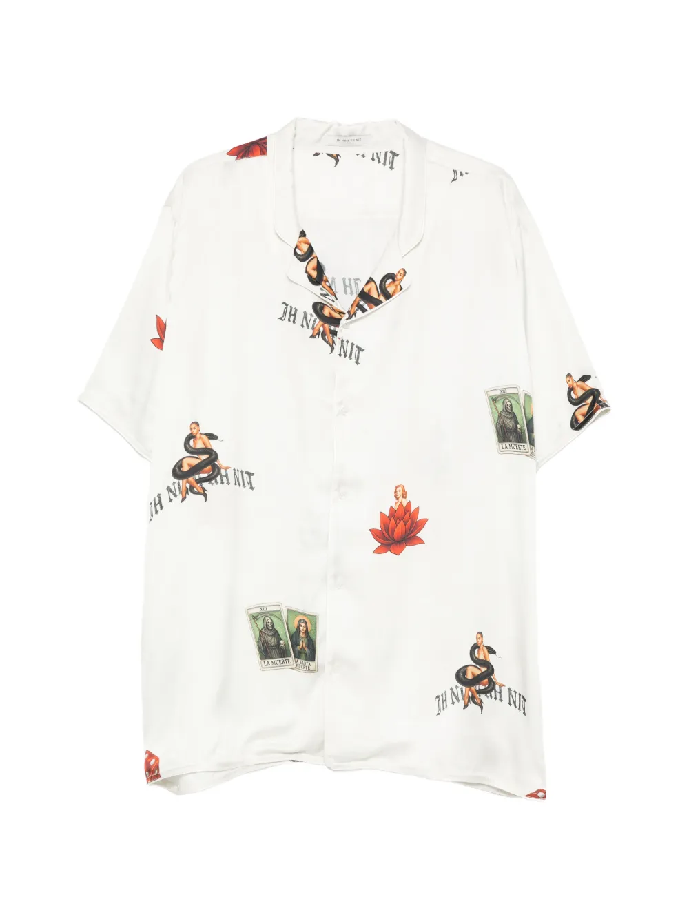 Ih Nom Uh Nit logo-print shirt - Toni neutri