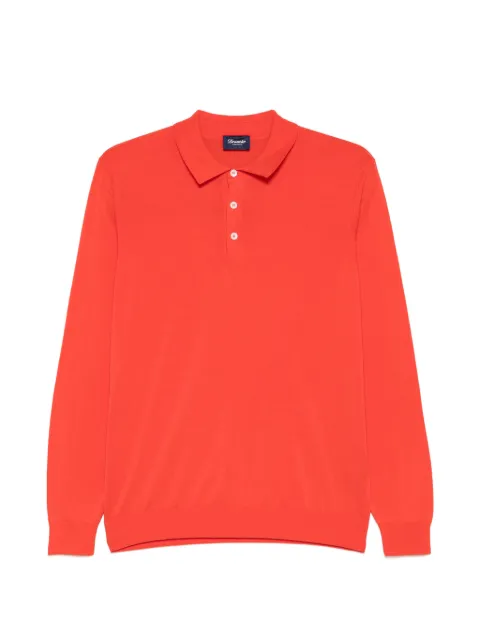 Drumohr buttoned long-sleeve polo shirt