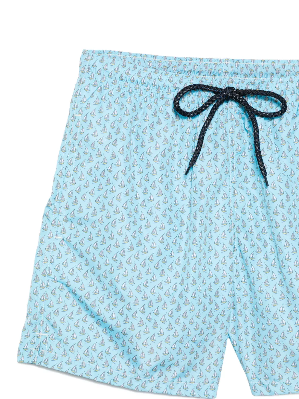 Drumohr Zwembroek met trekkoord en print Blauw