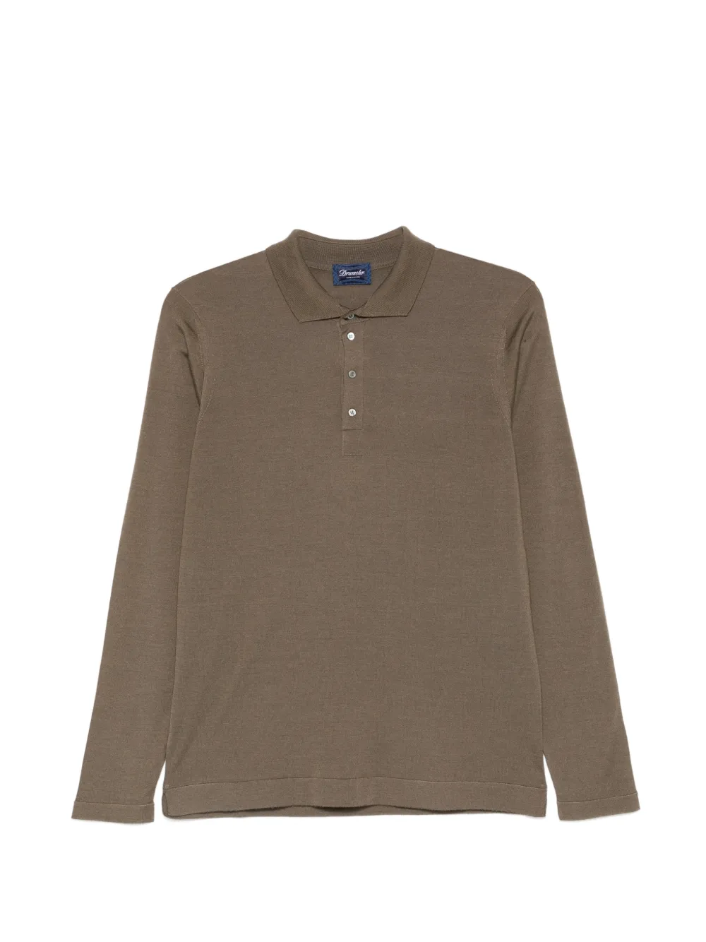 Drumohr long-sleeve polo shirt - Marrone