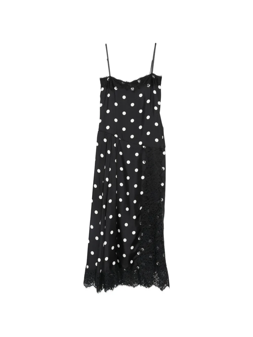 Sportmax polka-dot maxi dress - Nero
