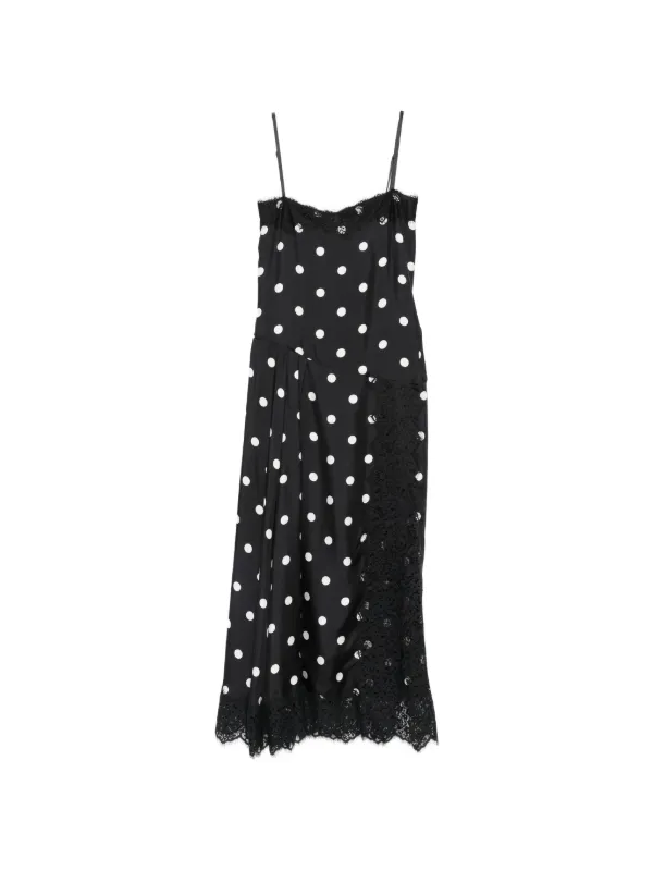 Sportmax polka-dot Maxi Dress | Black