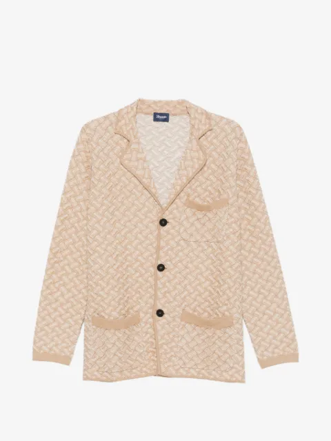 Drumohr Cardigan com bolso no busto