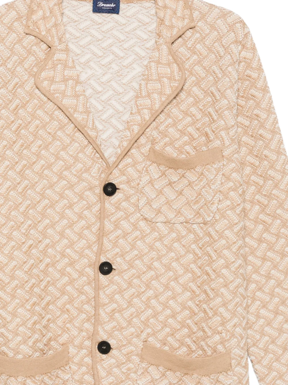 Drumohr Vest met borstzak Beige