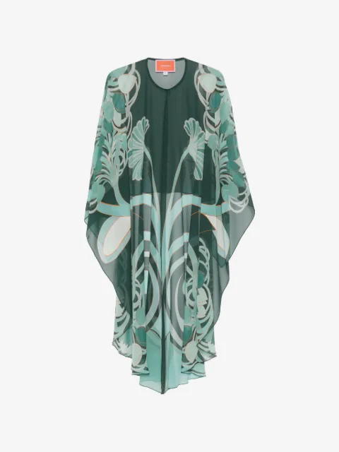 La DoubleJ Maria graphic-print silk dress