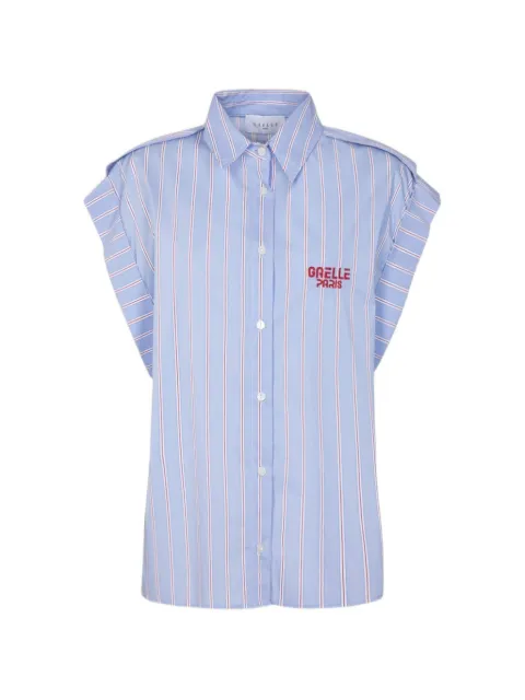 Gaelle striped kimono-sleeve shirt