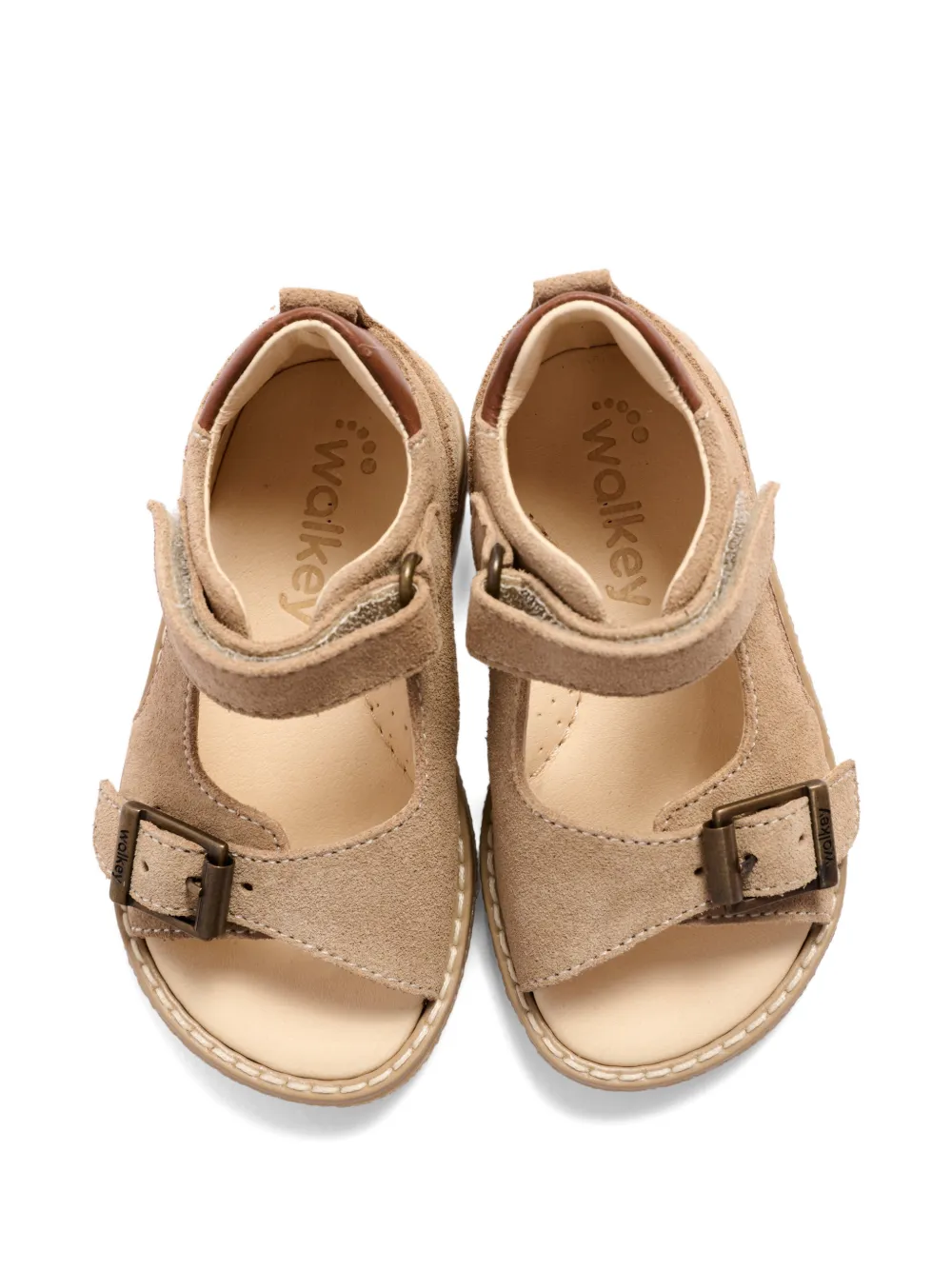  Walkey Buckle Strap Sandals - Neutrals 