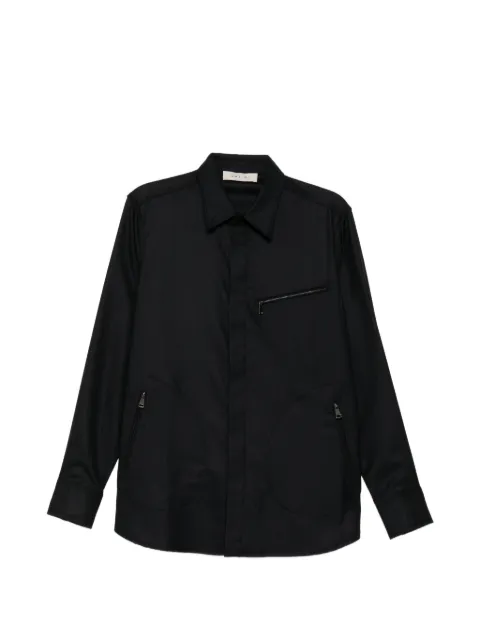 Qasimi wool zip shirt