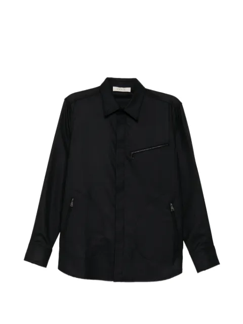 Qasimi wool zip shirt