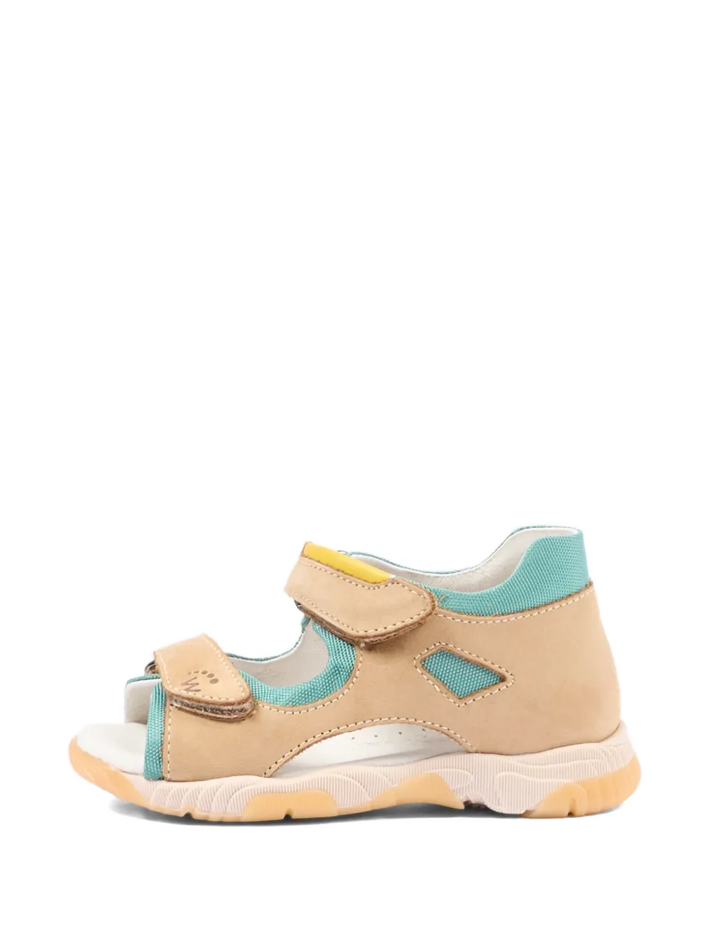 Walkey Leren sandalen met bandjes Beige