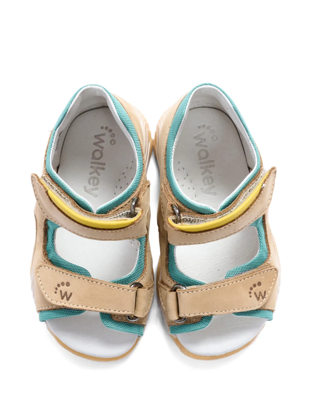  Walkey Strap Leather Sandals - Neutrals 