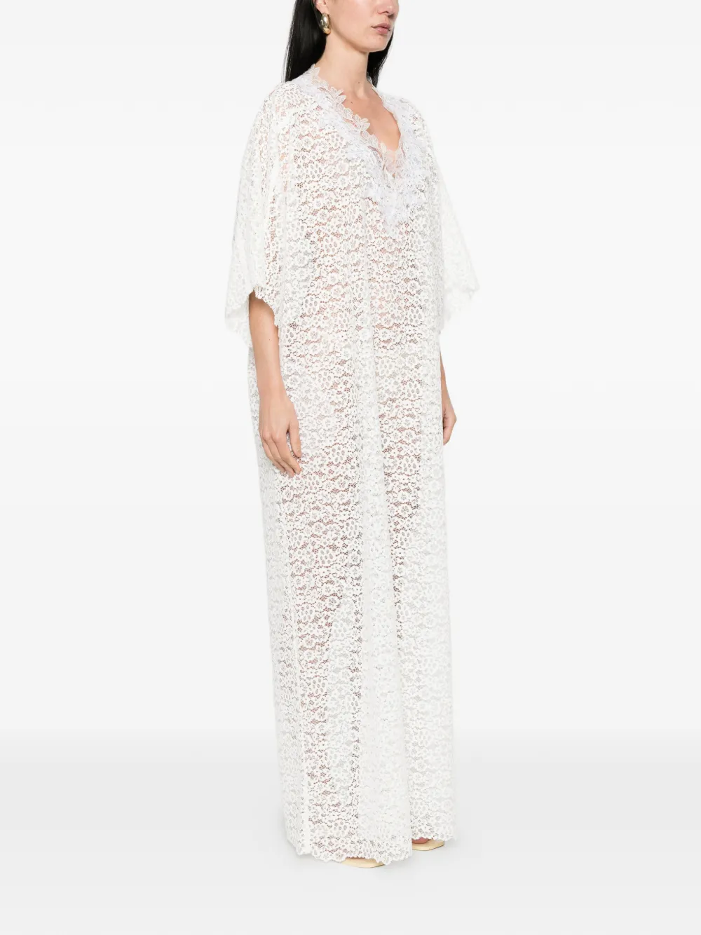 Ermanno Scervino Jurk met V-hals Wit