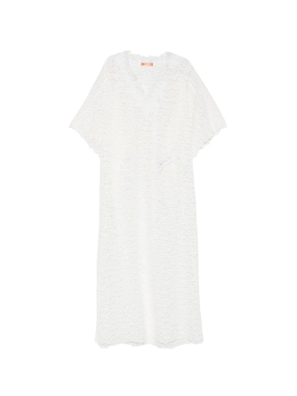 Ermanno Scervino lace V-neck dress - Bianco