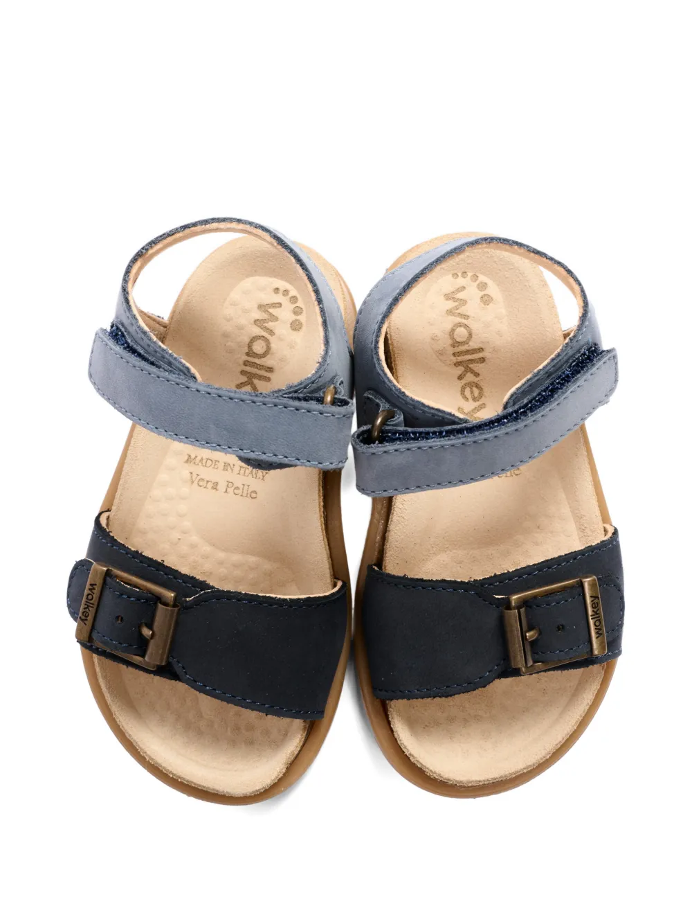  Walkey Buckle Strap Sandals - Blue 