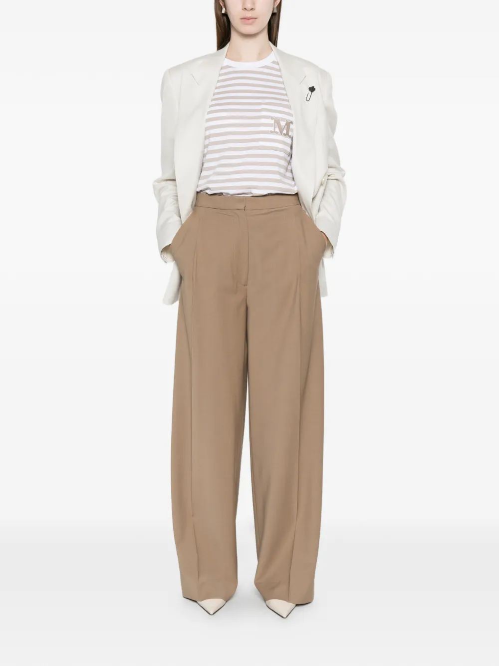  Lardini Pantalones Plisados - Neutro 