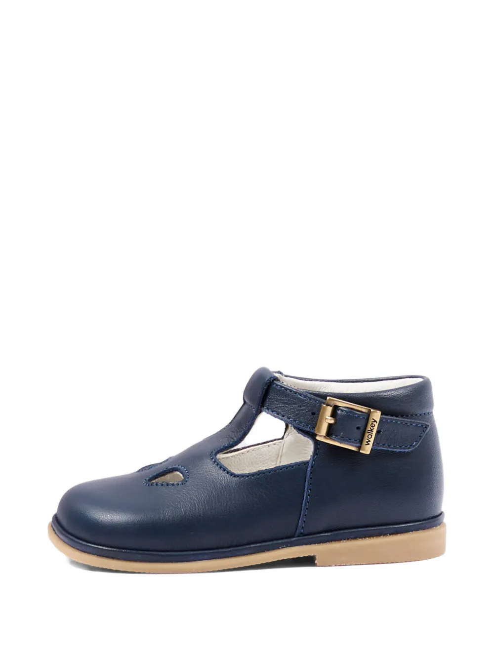 Walkey Leren sandalen met gesp Blauw