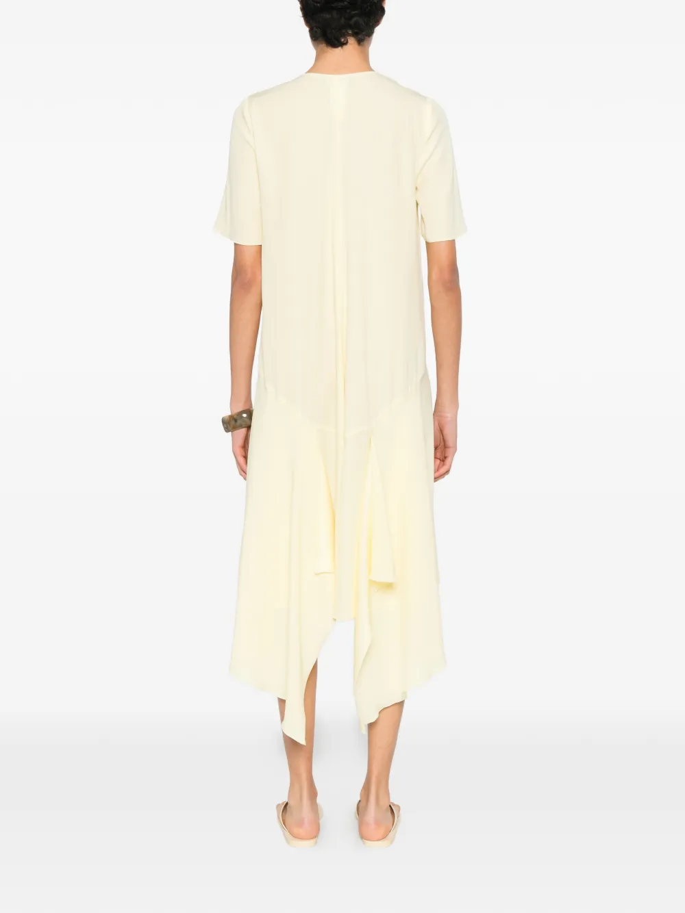 Fabiana Filippi Asymmetrische jurk Geel