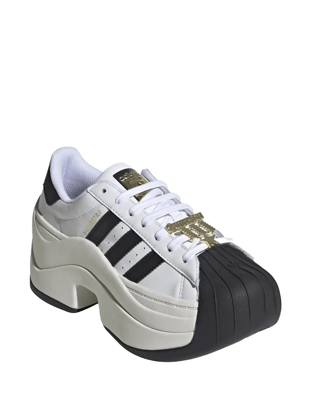 adidas Superstar sneakers met strepen Wit