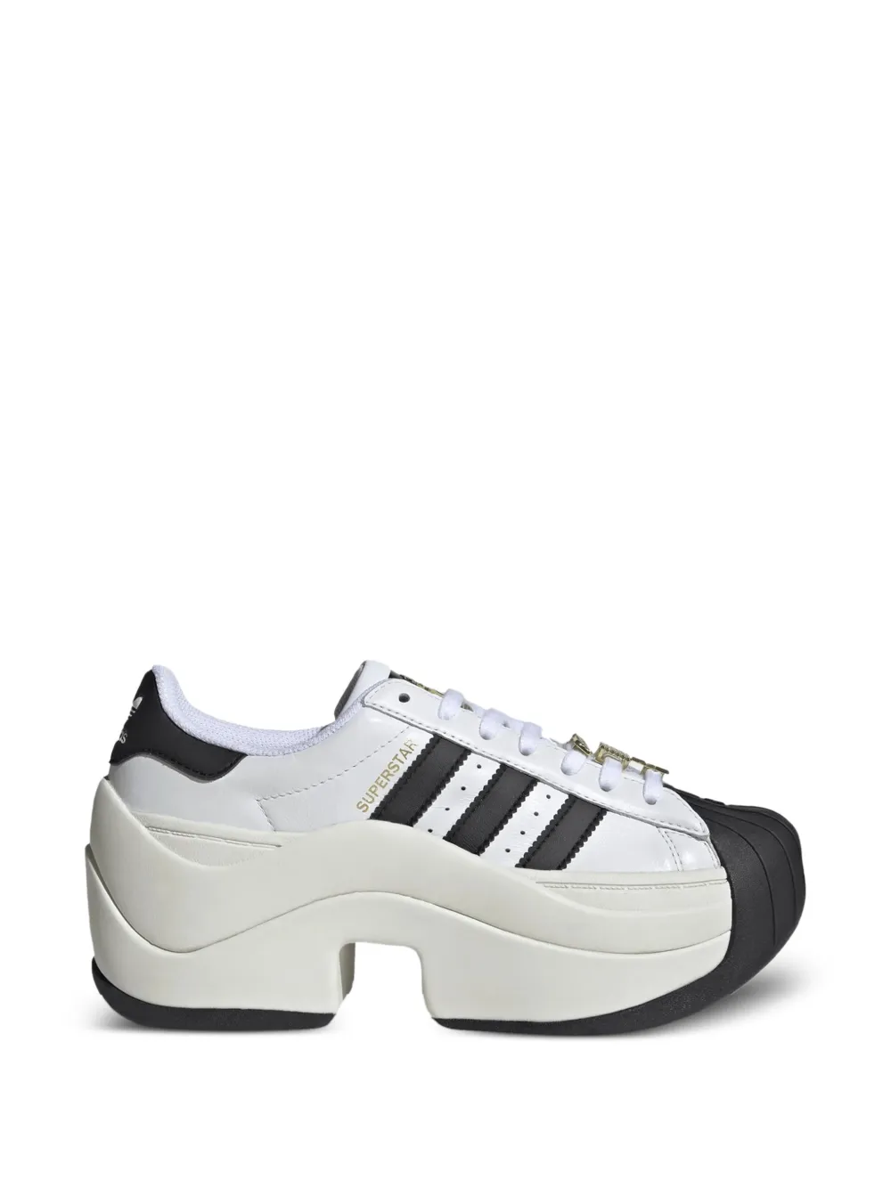 adidas Superstar sneakers met strepen Wit