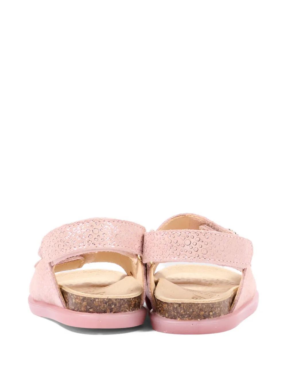 Walkey Leren sandalen met bandjes Roze