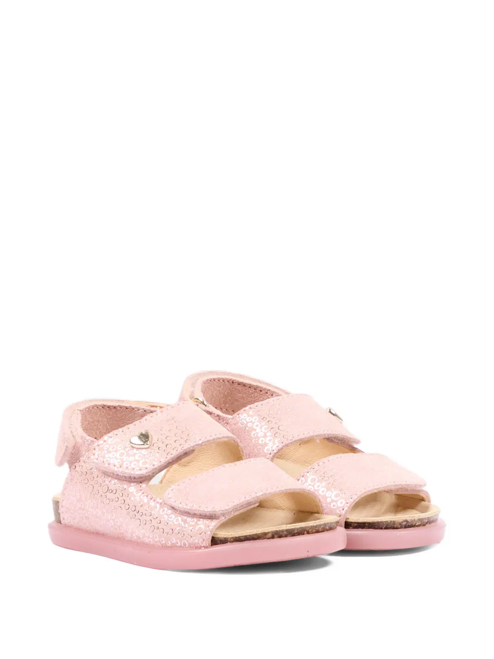 Walkey strap leather sandals - Rosa