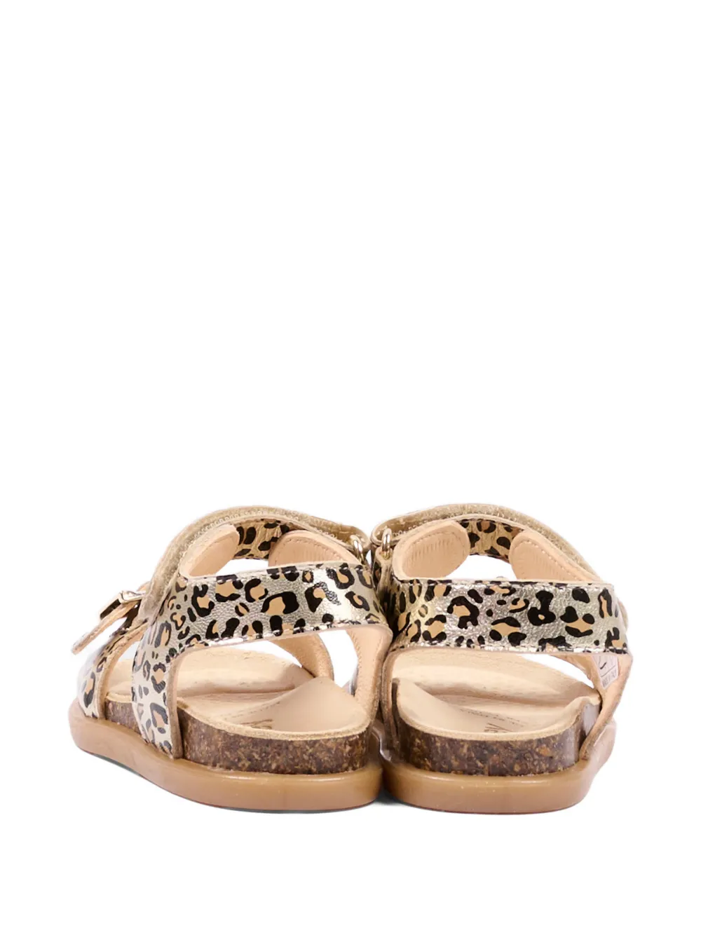 Buckle Animal Print Sandals