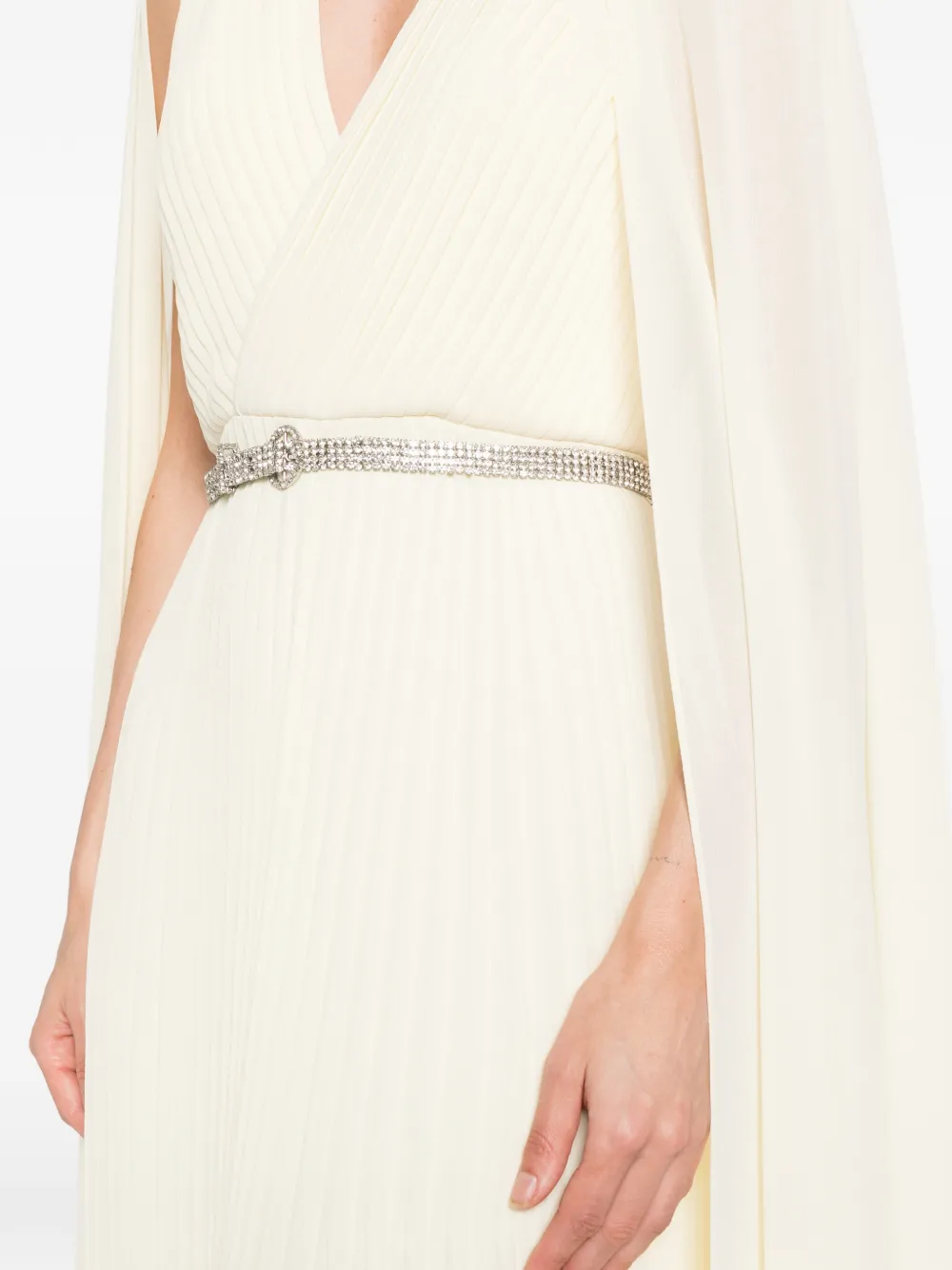 Roland Mouret Jurk met V-hals Beige