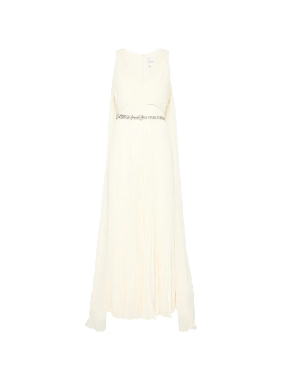 Roland Mouret pleated V-neck dress - Toni neutri