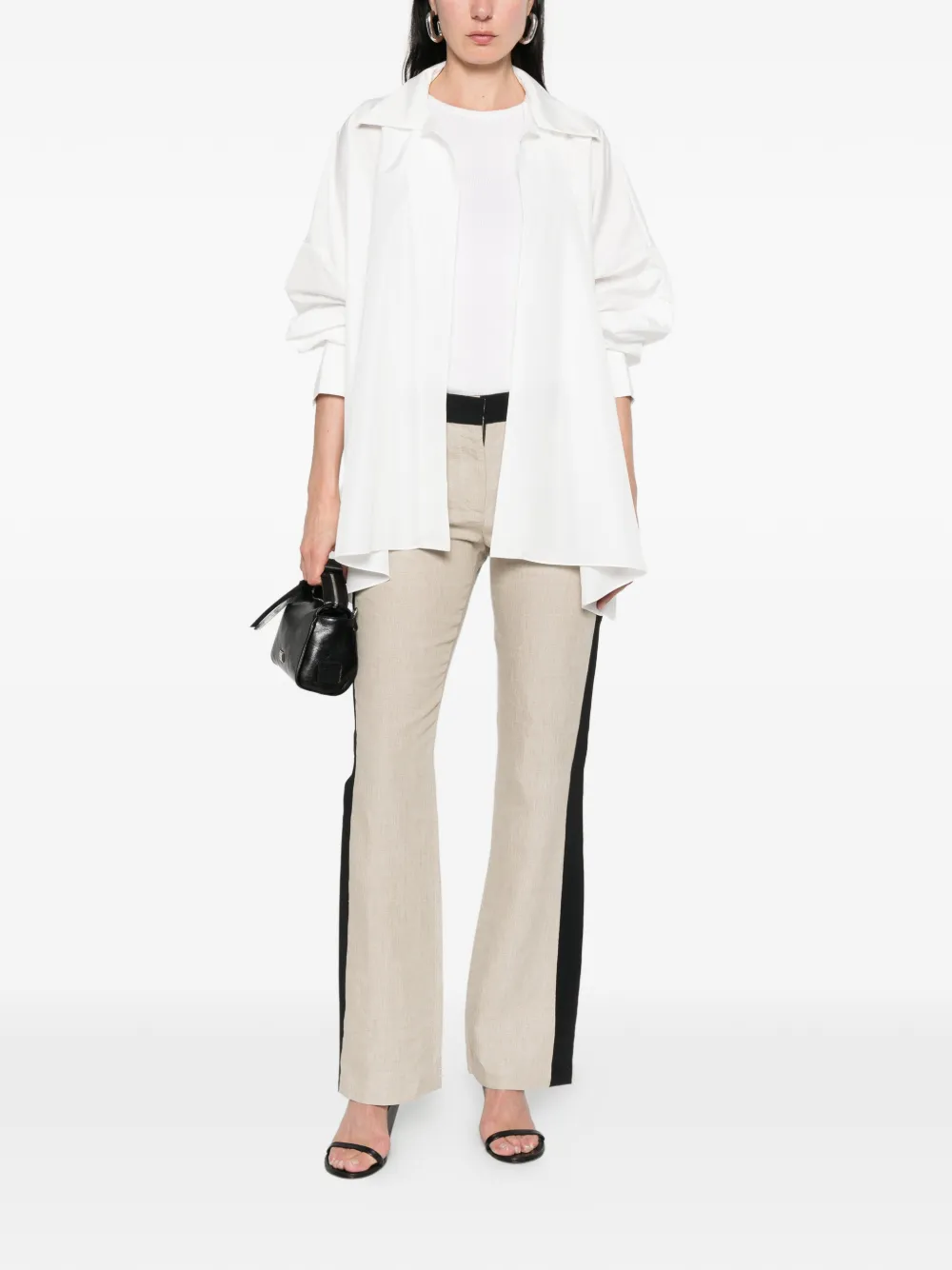  Norma Kamali Collared Shirt - White 