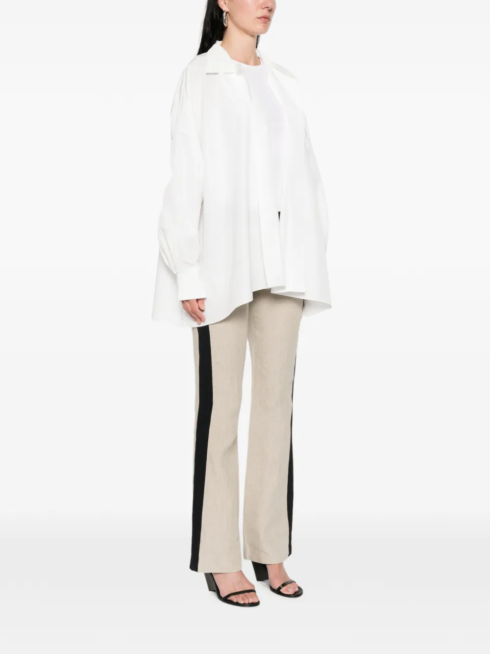  Norma Kamali Collared Shirt - White 
